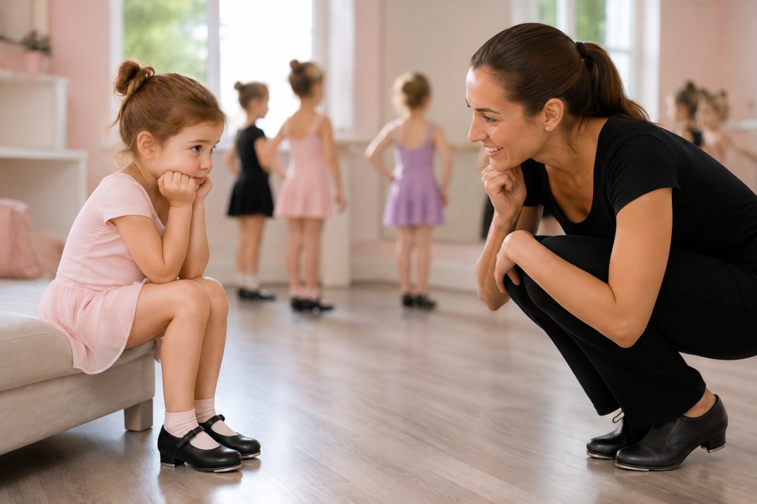 Shy-child-first-tap-dance-class-hamilton